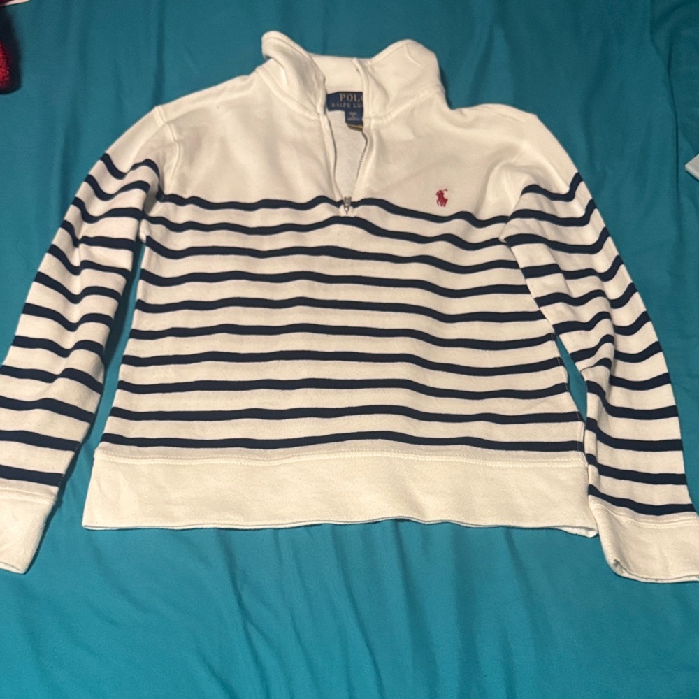 Polo Ralph Lauren White Quarter-Zip Pullover